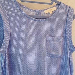 Loft beautiful baby blue blouse